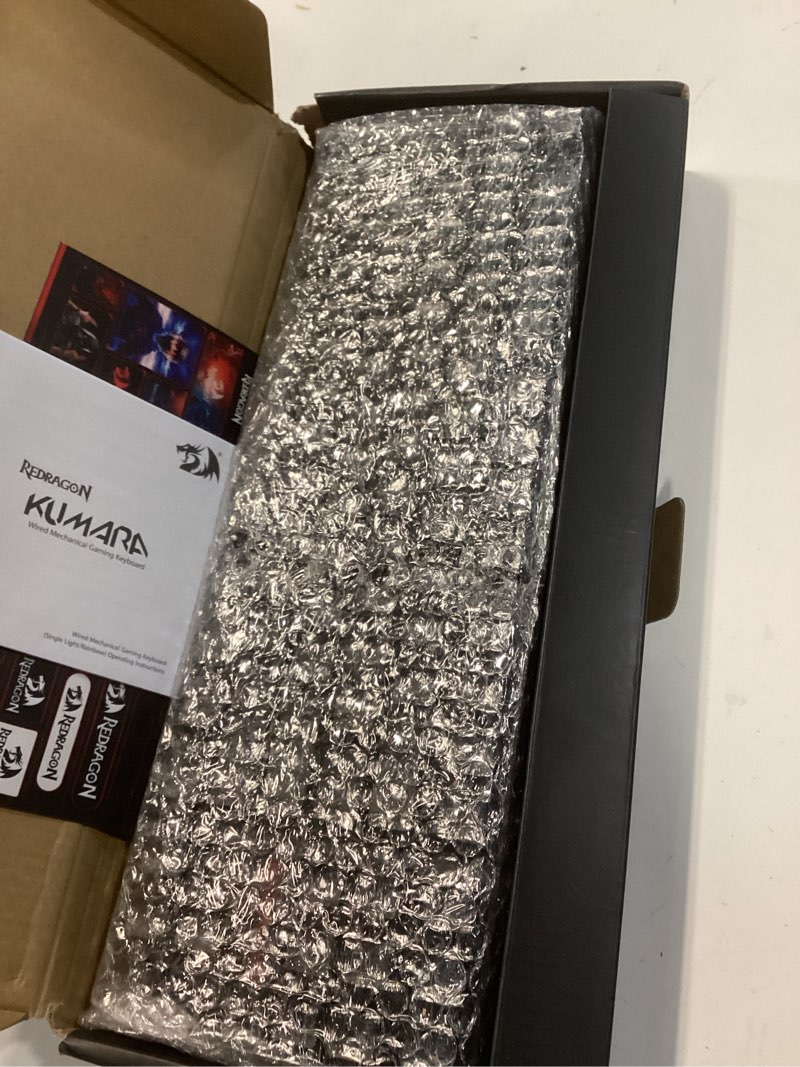 Condition photo showing New/Like New for redragon k552 mechanical gaming keyboard, 87-key compact, led gaming keyboard with red switches, anti-ghosting, metal frame for pc gaming & typing, beginner-friendly (black) wired black
