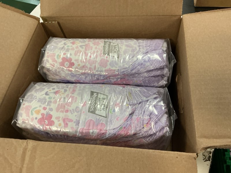 Condition photo showing New/Like New for Ninjamas Girls Bedwetting Nighttime Underwear, Size L (64-95+ lbs), 34 Count, Overnight Protection, Ultra Absorbent, Hypoallergenic Large 34