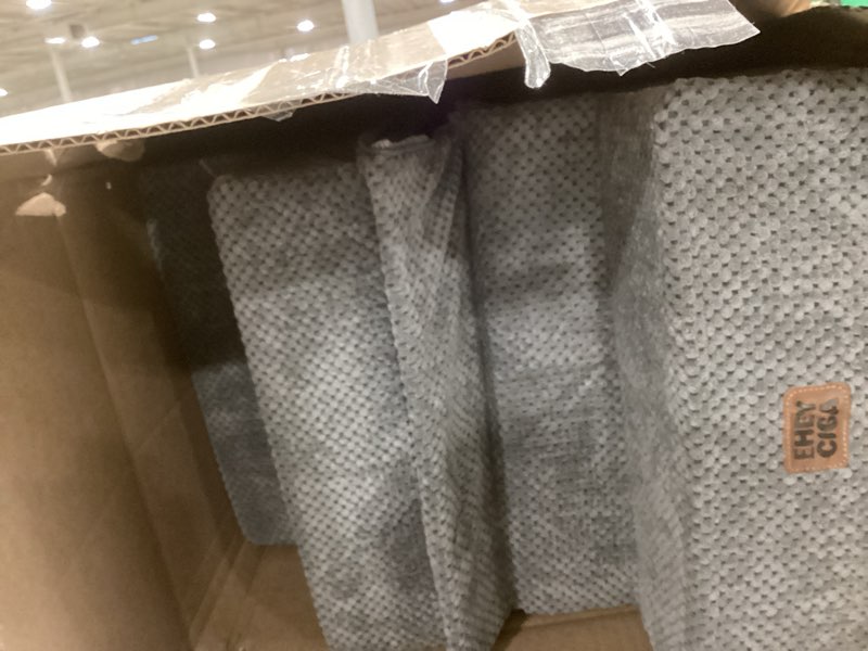 Condition photo showing Good Condition for Similar to EHEYCIGA Curved Dog Stairs Ramp for High Beds 19.7\" H, 4-Step Dog Steps for Small Dogs and Cats, Pet Stairs for High Bed Climbing, Non-Slip Balanced Pet Step Indoor, Grey Fleece-Grey 4-Step