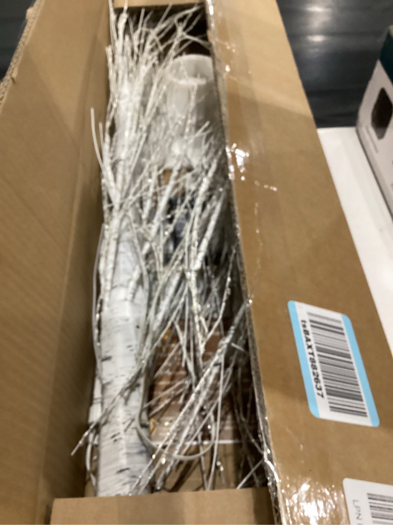 Condition photo showing Good Condition for 1 Pack 3ft-400led Christmas Lighted Birch Tree LED Warm White Lights Twinkle Twig Artificial Tree for Outdoor Indoor Home Party Decorations, 8 Modes 1 3ft-400led