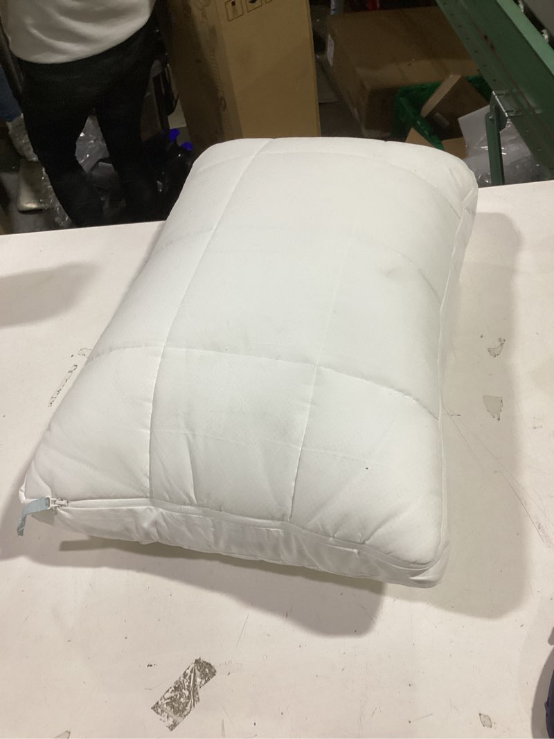Condition photo showing item condition for (SIZE VARIES) Nuzzle Cooling Adjustable Pillow for Side Sleepers, Luxury Standard Size Bed Pillow Hotel Collection - Best Adjust Height Soft Firm Pillow for Back, Stomach or Side Sleepers - Home Gifts