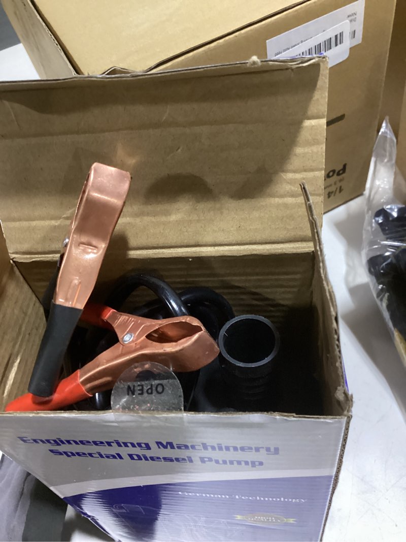 Condition photo showing Good Condition for 24v dc submersible pump 80w, electric diesel fuel transfer pump for water oil, universal use with 8a power, high lift fluid pump for automotive/marine/farming