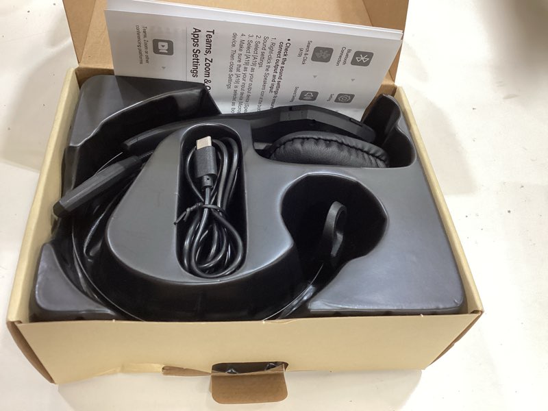 Condition photo showing Good Condition for trucker bluetooth headset, wireless headset with mic, bluetooth headsets with dual noise cancelling microphone & mute button, 55hrs working time pc headsets for cell phones, computer, truck driver black