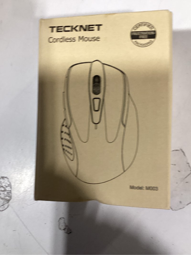 Condition photo showing New/Like New for tecknet wireless mouse, 2.4g ergonomic optical mouse, computer mouse for laptop, pc, computer, chromebook, notebook, 6 buttons, 24 months battery life, 2600 dpi, 5 adjustment levels - blue
