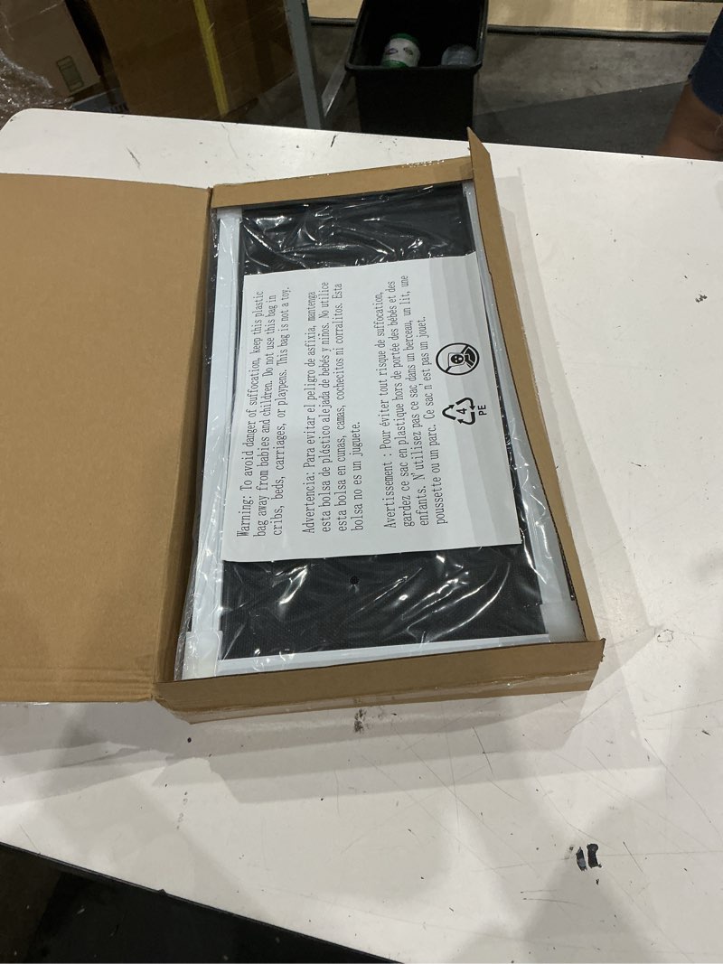Condition photo showing New/Like New for paramondo expandable window screen, horizontal (10" h x 19.6" - 36" w, 2 pack) adjustable window screens, replacement window screens for house windows small (10" h x 19.6"-36" w, 2 pack) white frame + black mesh