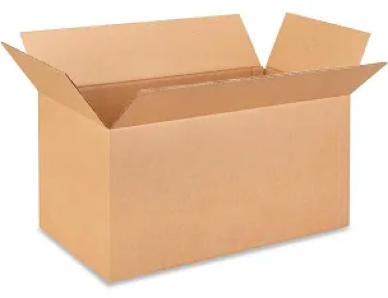 cardboard boxes