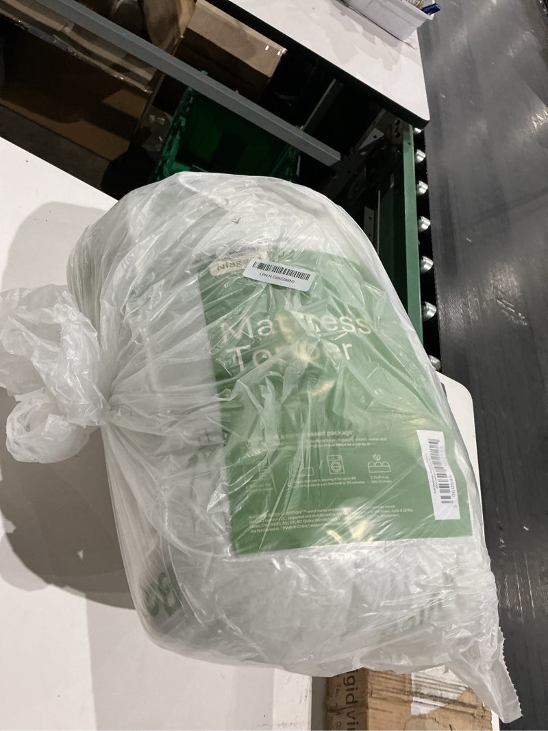 Condition photo showing Good Condition for ultra soft full size mattress topper - viscose made from bamboo pillow top mattress pad for back pain relief - naturally cooling for hot sleepers, green green full