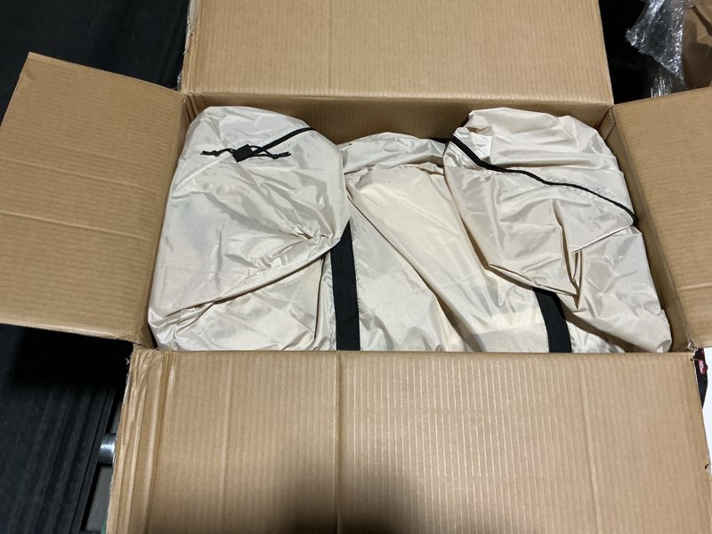 Condition photo showing Good Condition for Inflatable Tent with Skylight, Quick Setup Blow Up Tents with Pump, Hot Tent with Stove Jack, Waterproof Oxford Inflatable House for Camping, Air Glamping Tents for Camping Adult 4-6 Person 4-6p Off White