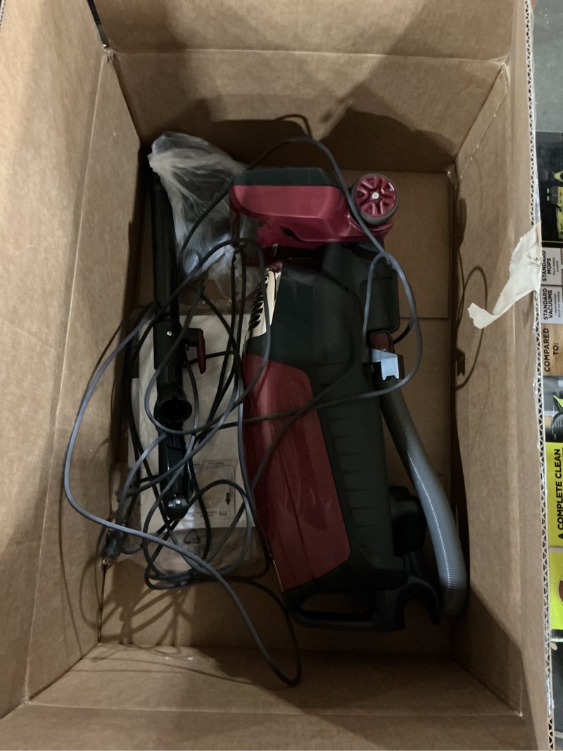 Condition photo showing As Is for Kenmore BU3040 Intuition Bagged Upright Vacuum Lightweight Cleaner 2-Motor Power Suction with HEPA Filter, 3-in-1 Combination Tool, Handi-Mate for Carpet, Floor, Pet Hair, Red w/No Lift-up
