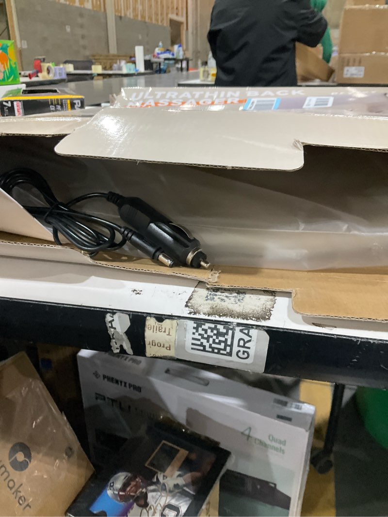 Condition photo showing New/Like New for Back Massager, Rolling Up and Down Back Massager with Heat, Back Massage 4D Kneading for Pain Relief Deep Tissue, Ultrathin Shoulder Massager Gift for Women Men Parents Christmas, Grey