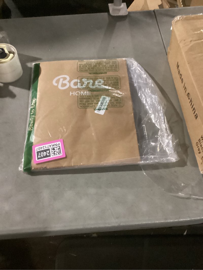 Condition photo showing New/Like New for bare home king pillow shams - set of 2 - premium 1800 ultra-soft microfiber - double brushed - bed pillow shams (taupe, king) king (20” x 36”) 06 - taupe (no pillows)