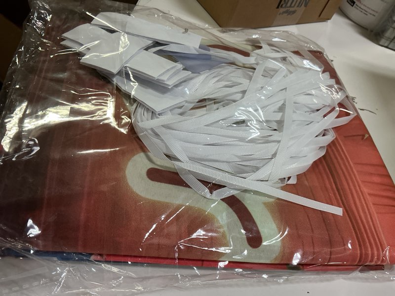 Condition photo showing Good Condition for Christmas Garage Door Cover Decorations 7x16ft Winter North Pole Backdrop Forest Xmas Tree Snowman Snowflake Banner Background Family Holiday Party Decor Outdoor 7x16ft Xmas-1