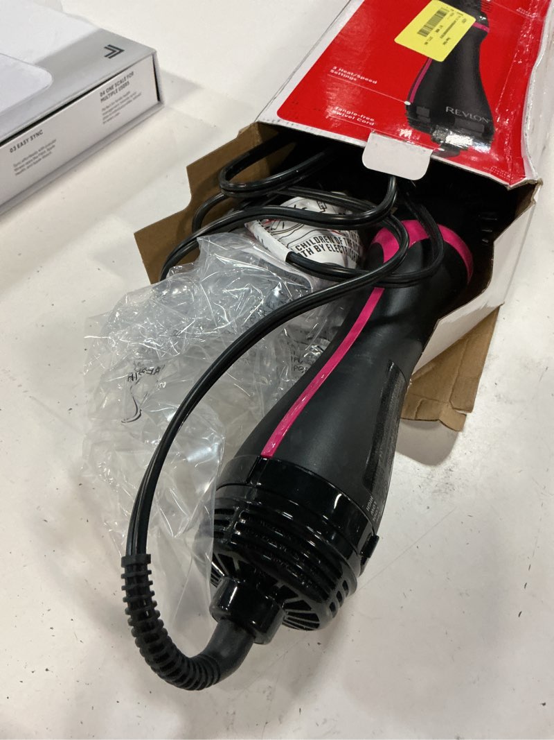 Condition photo showing As Is for revlon one step root booster round brush dryer and hair styler | fight frizz and add volume, appliance tool (1-1/2 in)