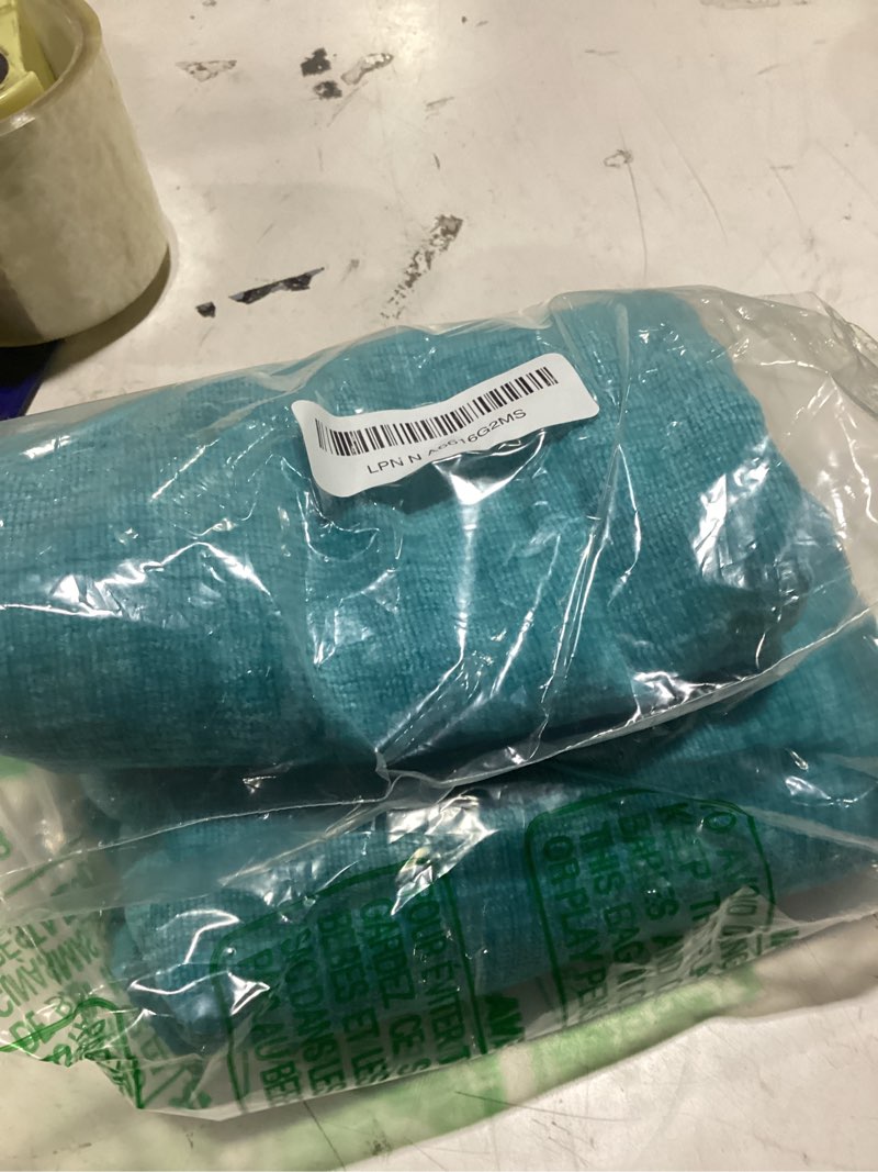 Condition photo showing As Is for calitime throw pillow covers decorative 20 x 20 inches pack of 2 cozy chenille cushion cases for couch sofa bed living room home lake blue 20" x 20" (pack of 2) lake blue