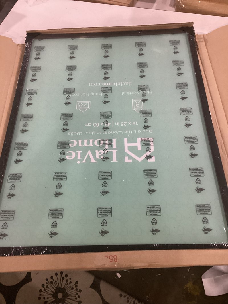 Condition photo showing Good Condition for lavie home 19x25 picture frame for wall display, 19x25 black picture frame with hd plexiglas, 19 x 25 poster frame 1 pack, display frame for vertical or horizontal, classic collection