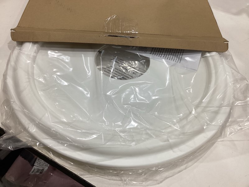 Condition photo showing Good Condition for molded nylon ceiling medallion for light fixtures and ceiling fans 16"od x 4"id x 3/4"p (fits canopies up to 12-3/8") white white-16