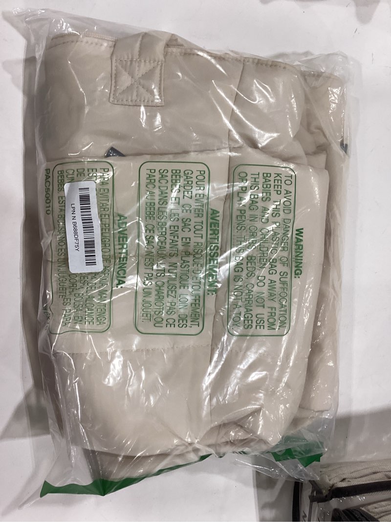 Condition photo showing Good Condition for TOPDesign Puffer Tote Bag for Women, Lightweight Puffy Handbag with Compartments, Quilted Shoulder Bag for Work, Travel, Gym Beige Medium