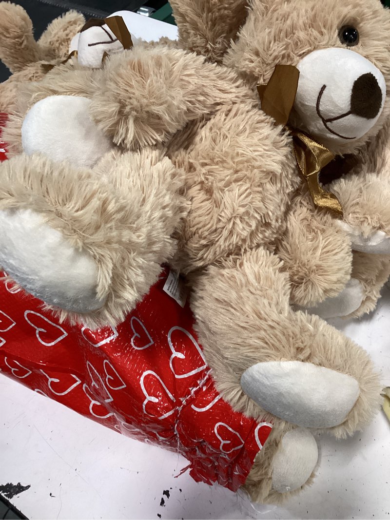 Condition photo showing Good Condition for maogolan 13pcs bulk teddy bears stuffed animals baby shower, soft small stuffed teddy bears in bulk, 13.5" cuddly mini bears centerpiece baby shower,wedding,party,engagement tan-13pcs