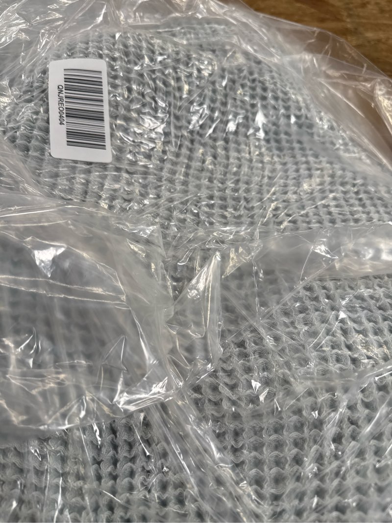 Condition photo showing Good Condition for organic waffle bed blanket, king/cal king, mist