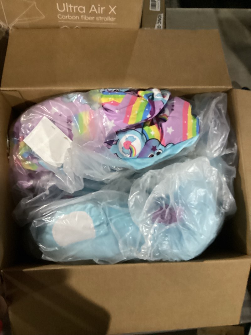 Condition photo showing Good Condition for Happy Nappers: Care Bears Sleep Sack Large - Dream Bright Bear - 66 x 30, 2-in-1: Plush Character Opens Into Sleeping Bag, Soft Play Animal, Kids 3+