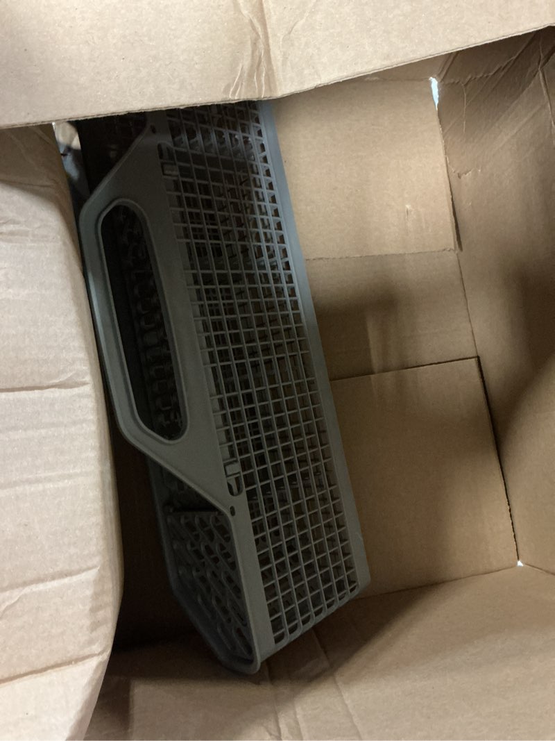 Condition photo showing As Is for universal dishwasher cutlery basket replacement wd28x10128 dishwasher utensil silverware basket, compatible with part no. ah959351, ea959351, ps959351, wd28x10127, wd28x10132