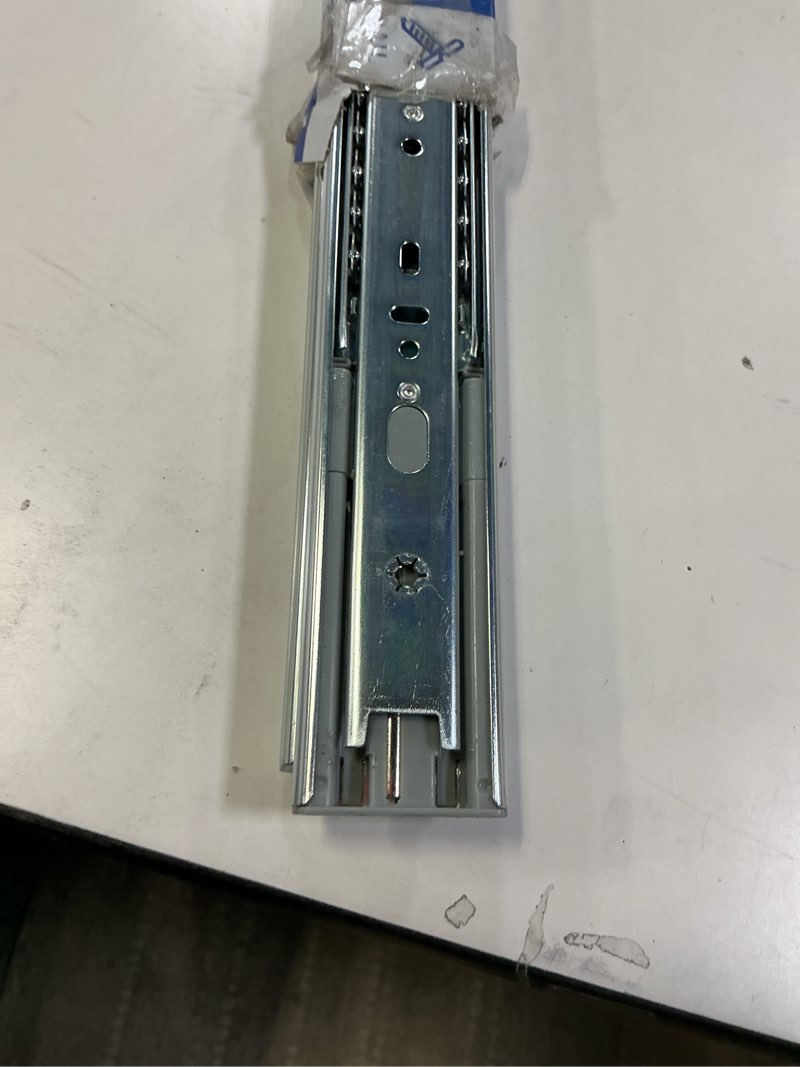 Condition photo showing New/Like New for LONTAN 1 Pair Side Mount Heavy Duty Drawer Glides 22 inch Soft Close Drawer Slides 100 LB Capacity Ball Bearing Full Extension Cabinet Rails Silver-Soft Close 22 Inch 1