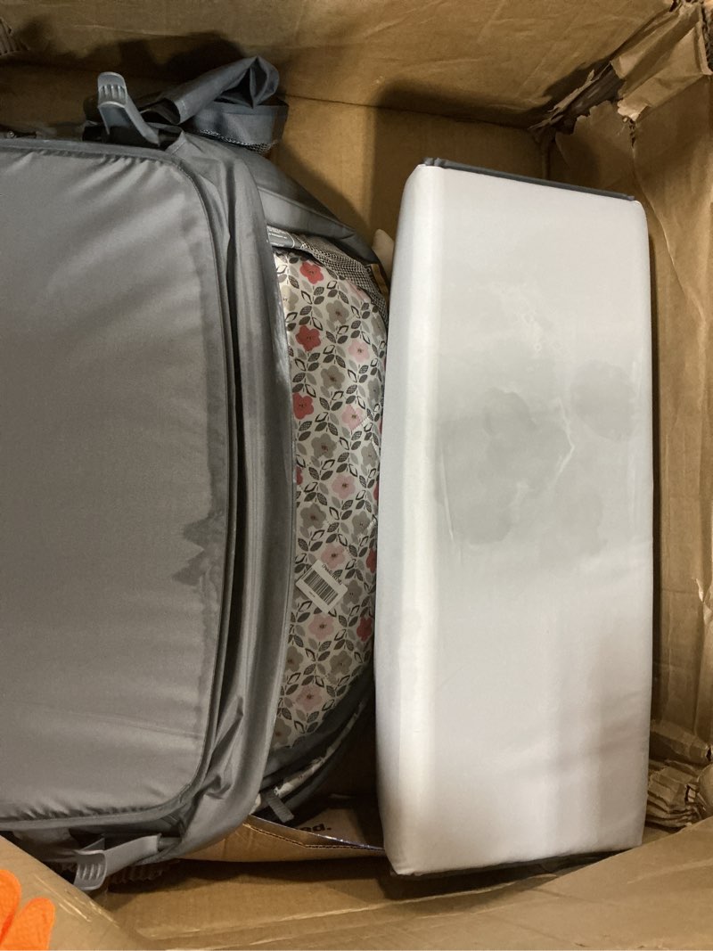 Condition photo showing As Is for graco pack ’n play travel dome lx playard – raised portable bassinet, uv?50 canopy, changer & storage, annie