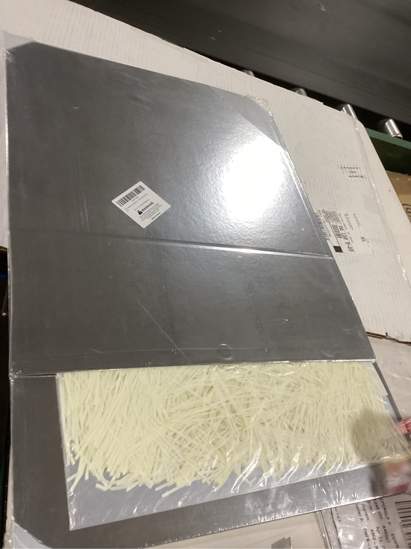Condition photo showing New/Like New for uoering 1 pcs silver gift box large 13.5x11.8x4.7 inch luxury gift box for presents with magnetic closure lid collapsible,birthday,contains card, ribbon, tissue paper,shredded paper filler 13.5x11.8x4.7 inch-silvery-pack of 1