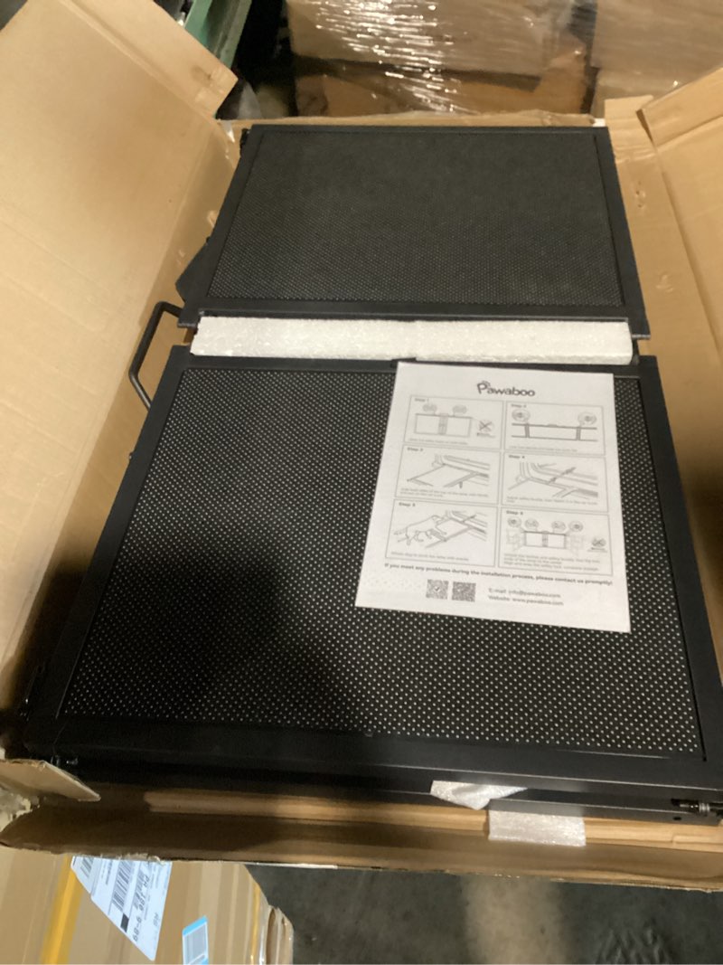 Condition photo showing Good Condition for 74'' l & 20'' w longest dog ramp for car - extra wide portable pet dog ramps for large dogs, dogs cars ramp for car suv/truck/rv/bed, lightweight ramps with non-slip mesh up to 250lbs, black
