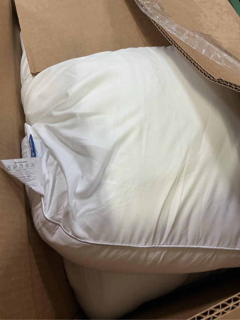 Condition photo showing Good Condition for miulee 26x26 inch euro pillows inserts, pack of 2 down alternative virgin filling comfy support throw pillows for sofa couch bed 2 26x26
