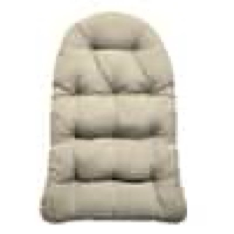 arden plush indoor / outdoor egg chair cushion, tufted for comfort tan leala