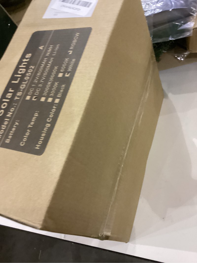 Condition photo showing New/Like New for T-SUN Solar Post Cap Lights with Auto-Change Colors- for Vinyl/Wooden Posts Weatherproof Outdoor Solar Fence Post Lights for Deck, Porch, Garden & Stairs(12-Pack,RGB) White-RGBCW 12 Pack