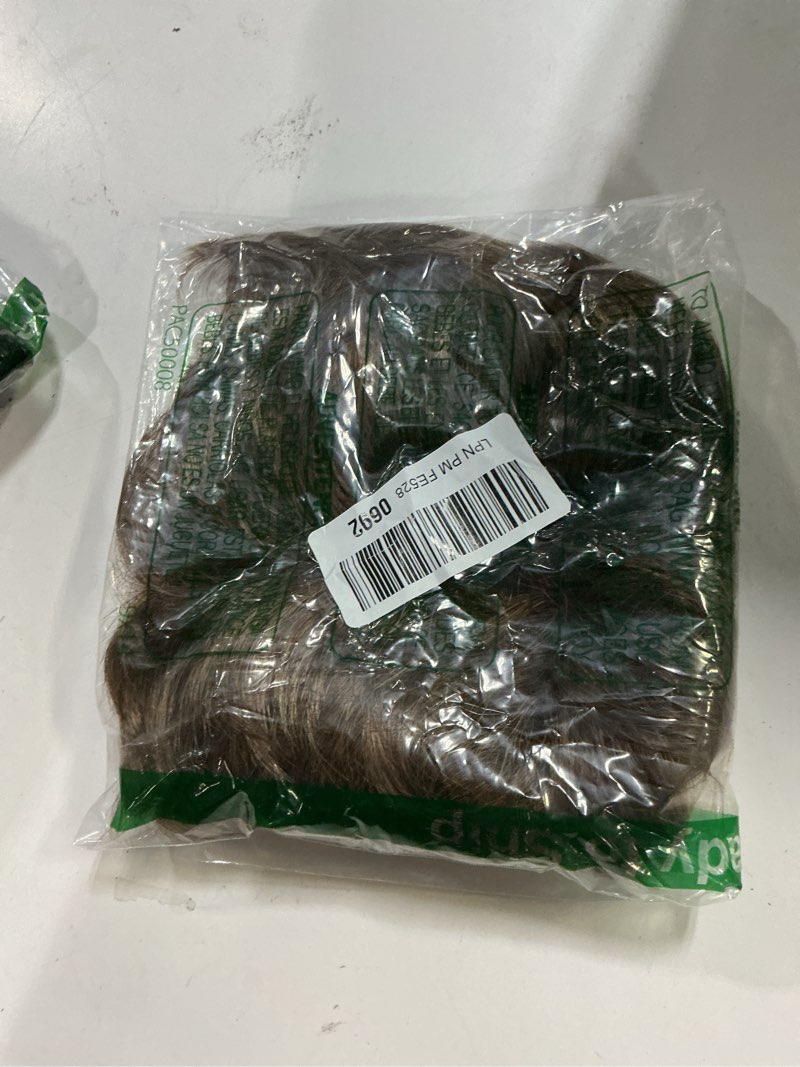 Condition photo showing As Is for Kaneles Short Brown Mens Wig Light Brown Straight Layered Fluffy Hair Wig for Male Guy Reality Daily Synthetic Halloween Wigs