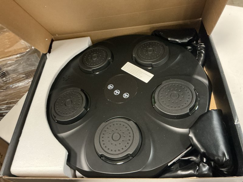 Condition photo showing Good Condition for Music Boxing Machine, Interactive Punching Trainer with Boxing Gloves, Large Size Wall Mounted Electronic Boxing Target for Adult Kids, 9 Modes & 9 Speeds