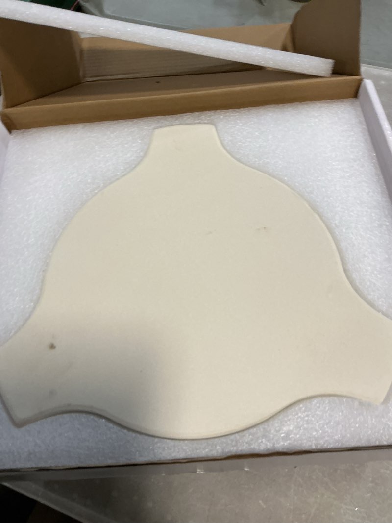 Condition photo showing Good Condition for 13'' Heat Deflector Conveggtor for Kamado Accessories, Ceramic Pizza Stone with 3 Legs, Smoking Plate Grill Accessories Plate Setter-Extra Thick