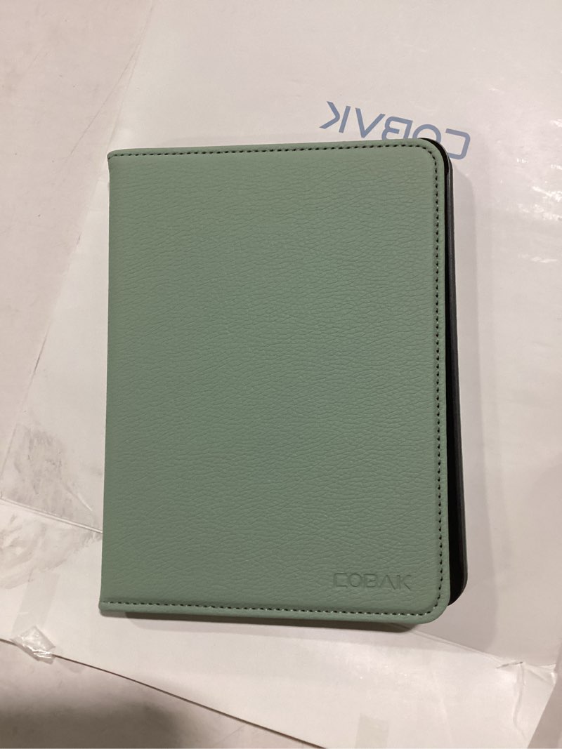 Condition photo showing New/Like New for CoBak Case with Stand for Kindle Paperwhite 12th Gen 2024 Released (7") & Kindle Colorsoft Signature Edition - Durable PU Leather Cover with Auto Sleep Wake, Card Slot, Hand Strap Feature, Sage Green 7" Kindle Paperwhite 12th *Sage