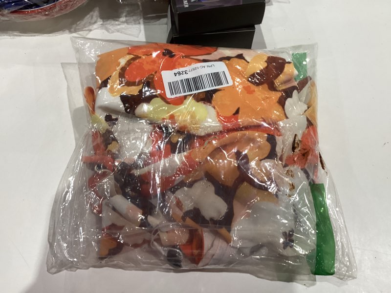 Condition photo showing New/Like New for ZESICA Women's Floral Long Sleeve Midi Dresses 2025 Fall Boho V Neck Belted High Wasit Flowy Wedding Cocktail Party Dress Tangerine Large