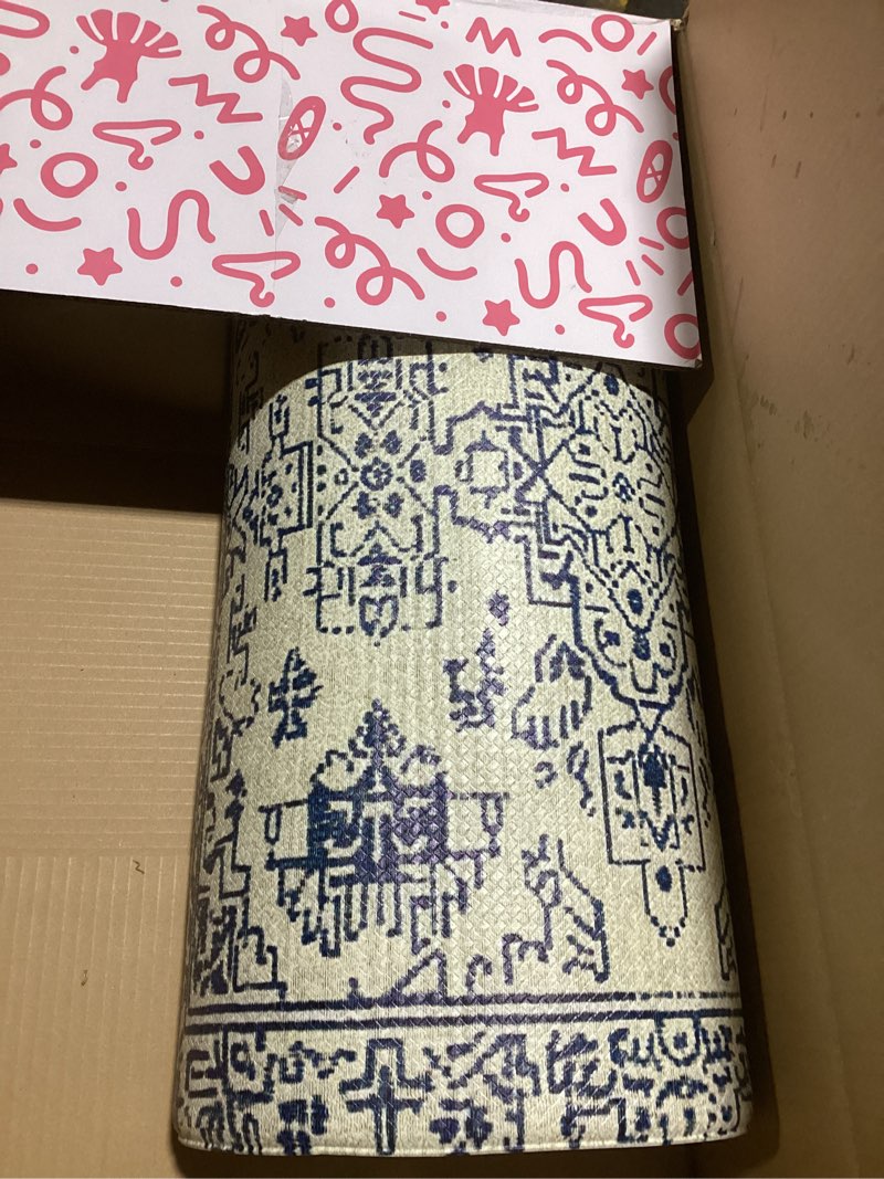 Condition photo showing Good Condition for DEXI Kitchen Mats for Floor Cushioned, 23x59 Extra Large Wide Runner Rug Non Slip, Waterproof Soft Comfort Standing Padded Anti Fatigue Decorative, Blue White 59"L x 23"W x 0.4"Th Blue/White