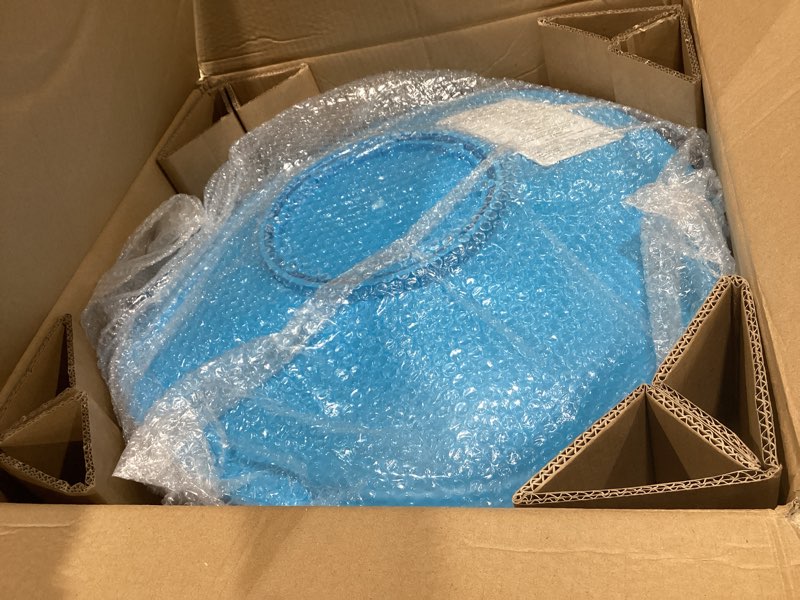 Condition photo showing Good Condition for Zhenx Spinning Chair for Autistic Kids (Ages 3-18) - 220LBS Capacity Sensory Swivel Seat - Sensory Toy for Teens with ADHD/Autism - Sit and Spin Calming Gift to Improve Focus & Body Balance (Blue) Blue Metal