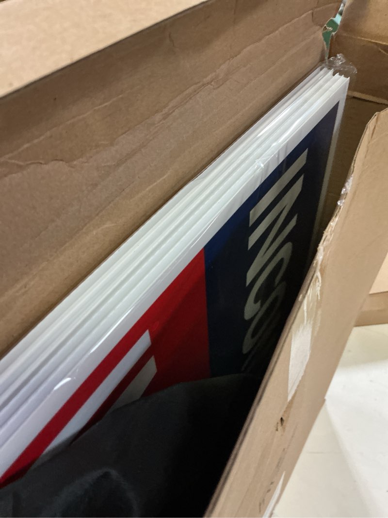 Condition photo showing New/Like New for 6 set financial services feather flag sign includes 7ft tall advertising banner and 5 income tax impuestos yard sign with ground stake for business promotion financial services tax