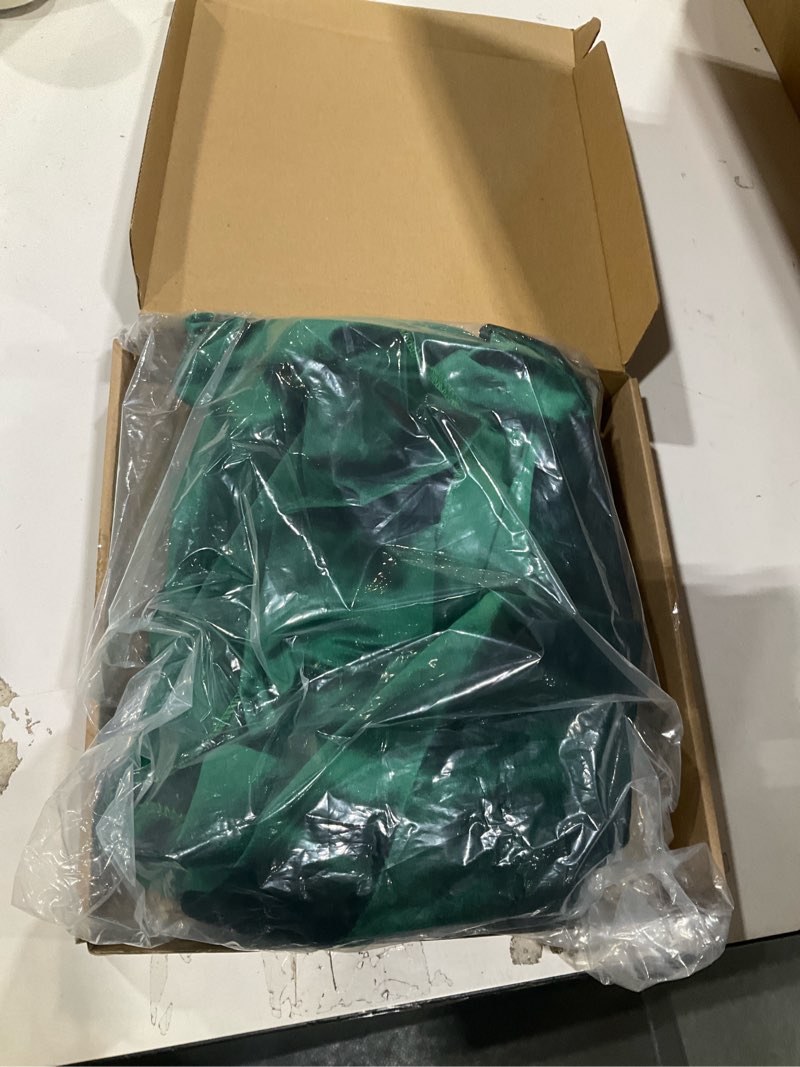Condition photo showing Good Condition for smoothnovelty 49" green velvet poker table cover for mahjong, card games, noise reducing, slip prevention, smooth fabric round table tablecloth for board and dice games