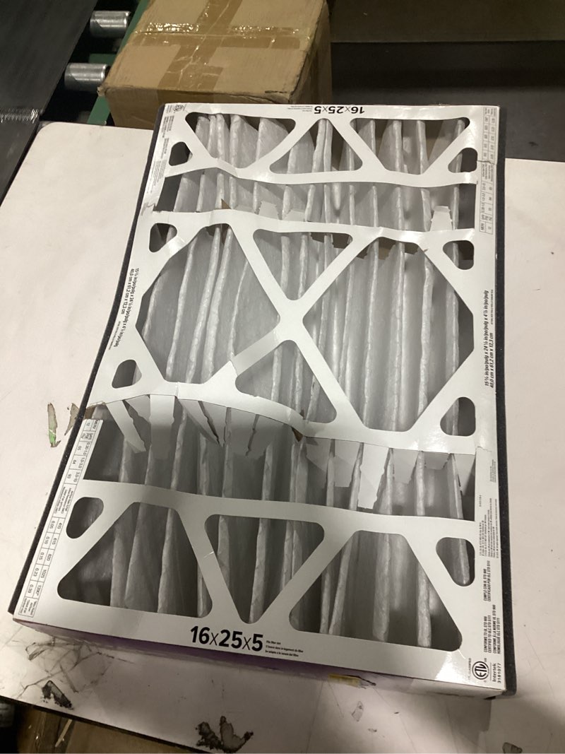 Condition photo showing New/Like New for Filtrete 16 x 25 x 5 MERV 12 1550 MPR Allergen, Bacteria and Virus Electrostatic pleated Air Filter