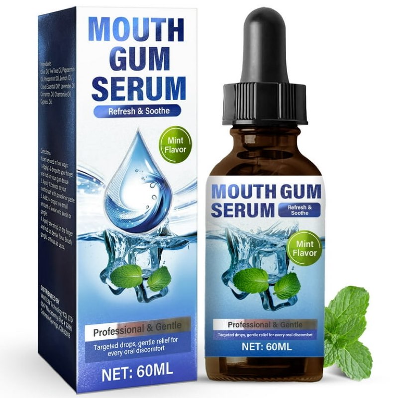 Gum Restore Drop,Gum Repair for Receding Gums, Stain Removal, Fresh Breath,Bad Breath Treatment, Oral Regrowth Treatment, 60 ml