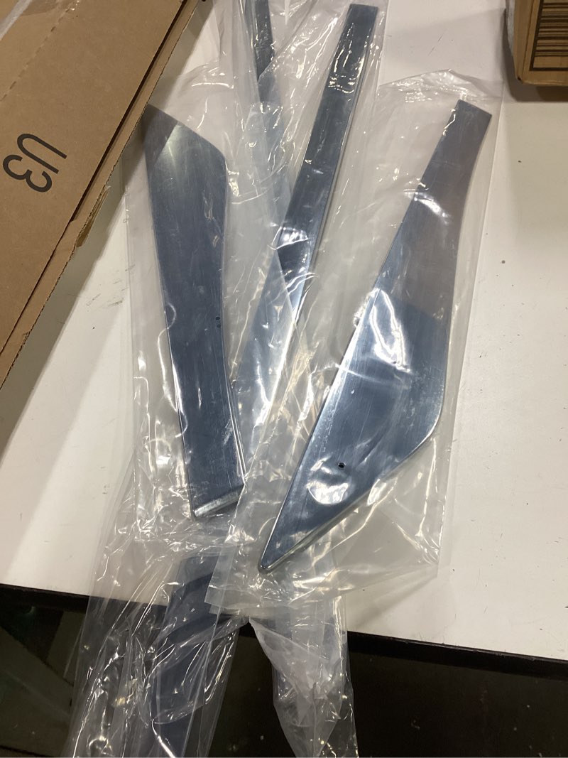 Condition photo showing Good Condition for 4pcs chrome front and rear left right door side body lower molding for nissan rogue 2021-2025, x-trail 2021