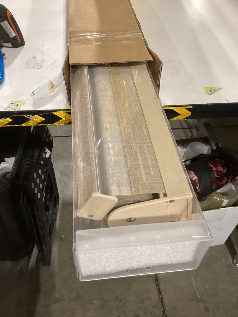 Condition photo showing Good Condition for Cordless Zebra Blinds for Windows -Customizable Dual Layer Light Control Zebra Shades, Light Filtering & Blackout Window Blinds, Easy Install Zebra Blind for Home,Brown, Custom Size Brown 0 Get Custom Sizes