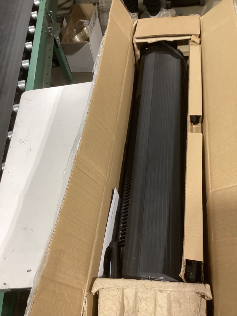 Condition photo showing As Is for Dreo Tower Fan for Bedroom, 25ft/s Velocity Quiet Floor Fan, 90° Oscillating Fans for Indoors with 4 Speeds, 4 Modes, 8H Timer, Standing Fans, Bladeless Fan, Black, Nomad One (DR-HTF007)