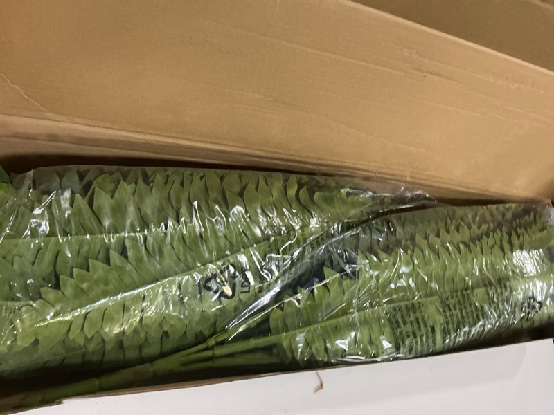 Condition photo showing Good Condition for 35" ferns artificial bush plants large, 2 artificial boston ferns with 39 fronds for outdoors home decor