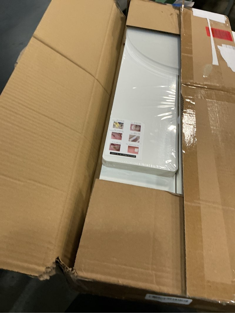 Condition photo showing New/Like New for 5 pack portable white cylinder stands for party, 31.5", 23.6", 15.7" height foldable cardboard tall cake pedestal stand pillar table stand event plinth, cilindros para fiestas redondos blancos for wedding parties