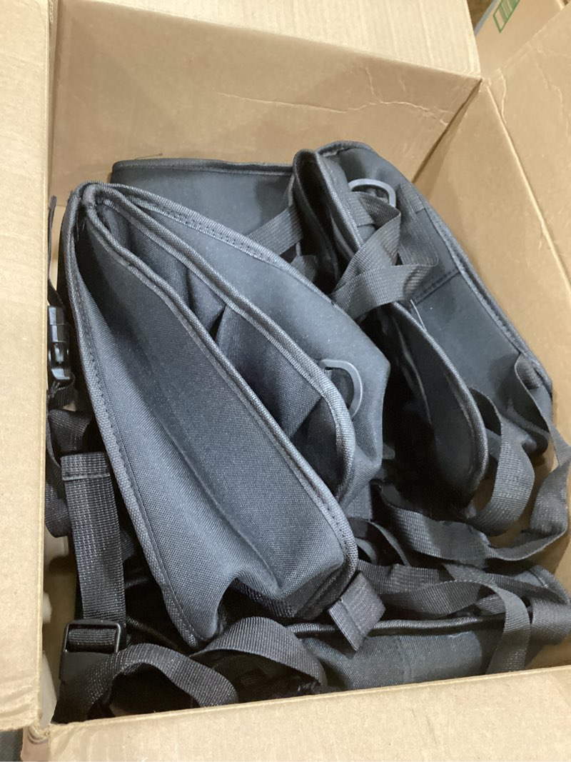 Condition photo showing Good Condition for rear trunk roll bar organizer storage bag compatible with for 2021 2022 2023 2024 2025 2026 ford bronco 2/4 door space expansion interior accessories roll cage cargo bags organizers saddlebag black