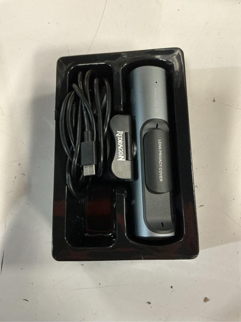 Condition photo showing Good Condition for redragon gw911 4k webcam for pc, ultra hd with dual noise-cancelling mic, pdaf auto focus, auto light correction, plug & play, privacy cover – works w/zoom/teams/skype/google meet